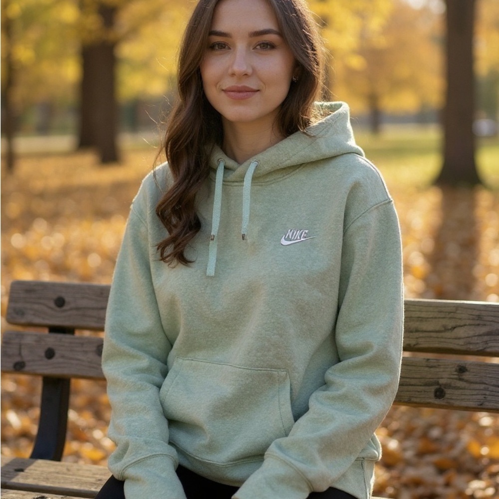 Nike Women's Light Green Hoodie